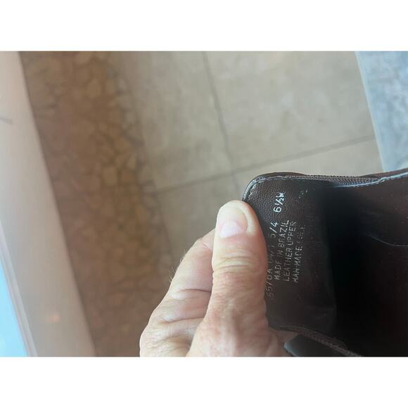 Franco Sarto Women 6.5 Brown Leather Slip On Loafer Y2K 90s Flex Academia Preppy - Picture 7 of 8